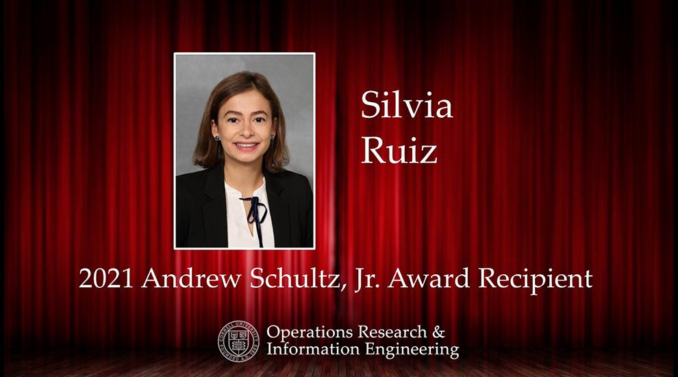 Andrew Schultz Jr. Award - Silvia Ruiz